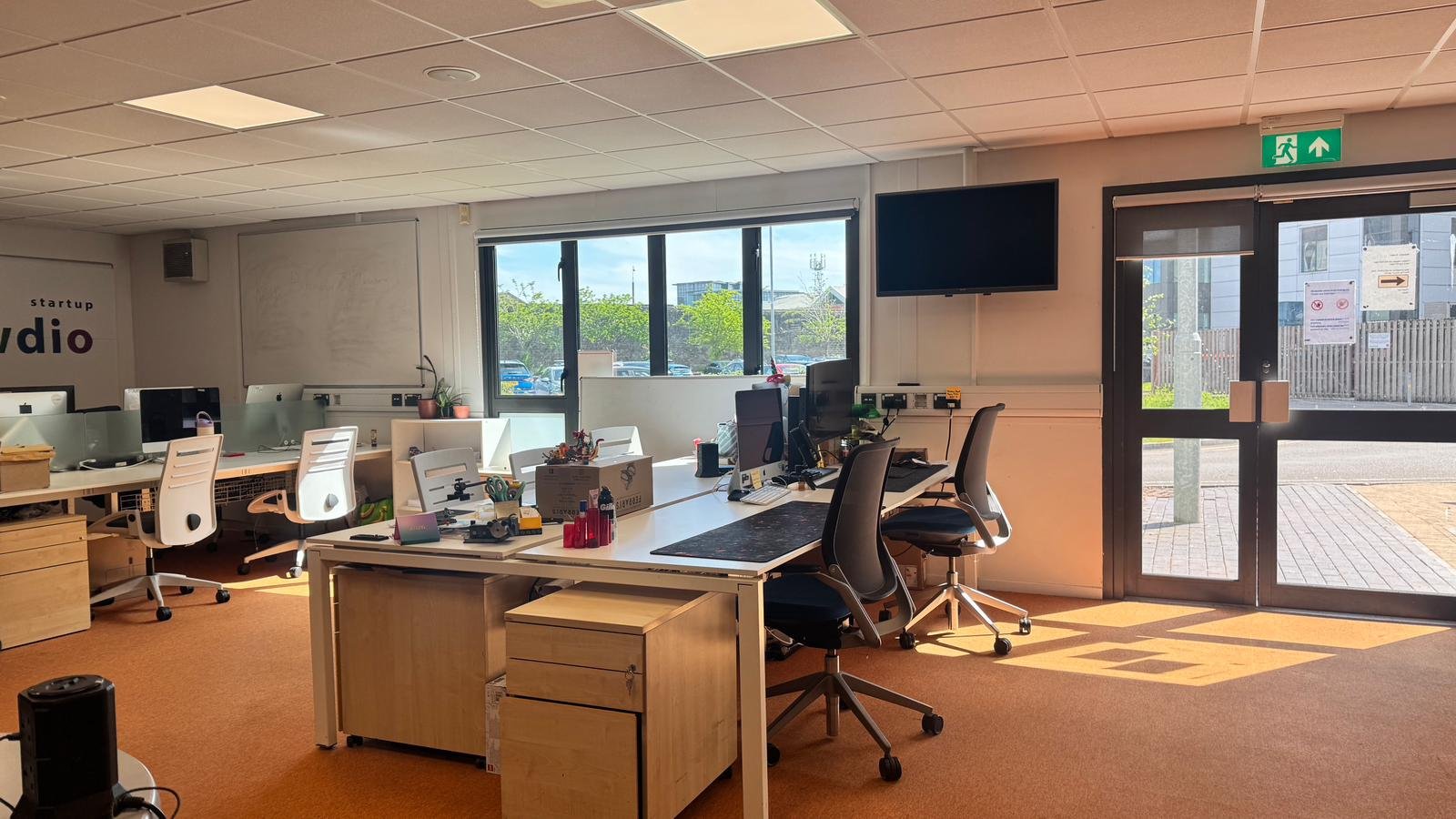 Desk and working area inside the True SEO studio