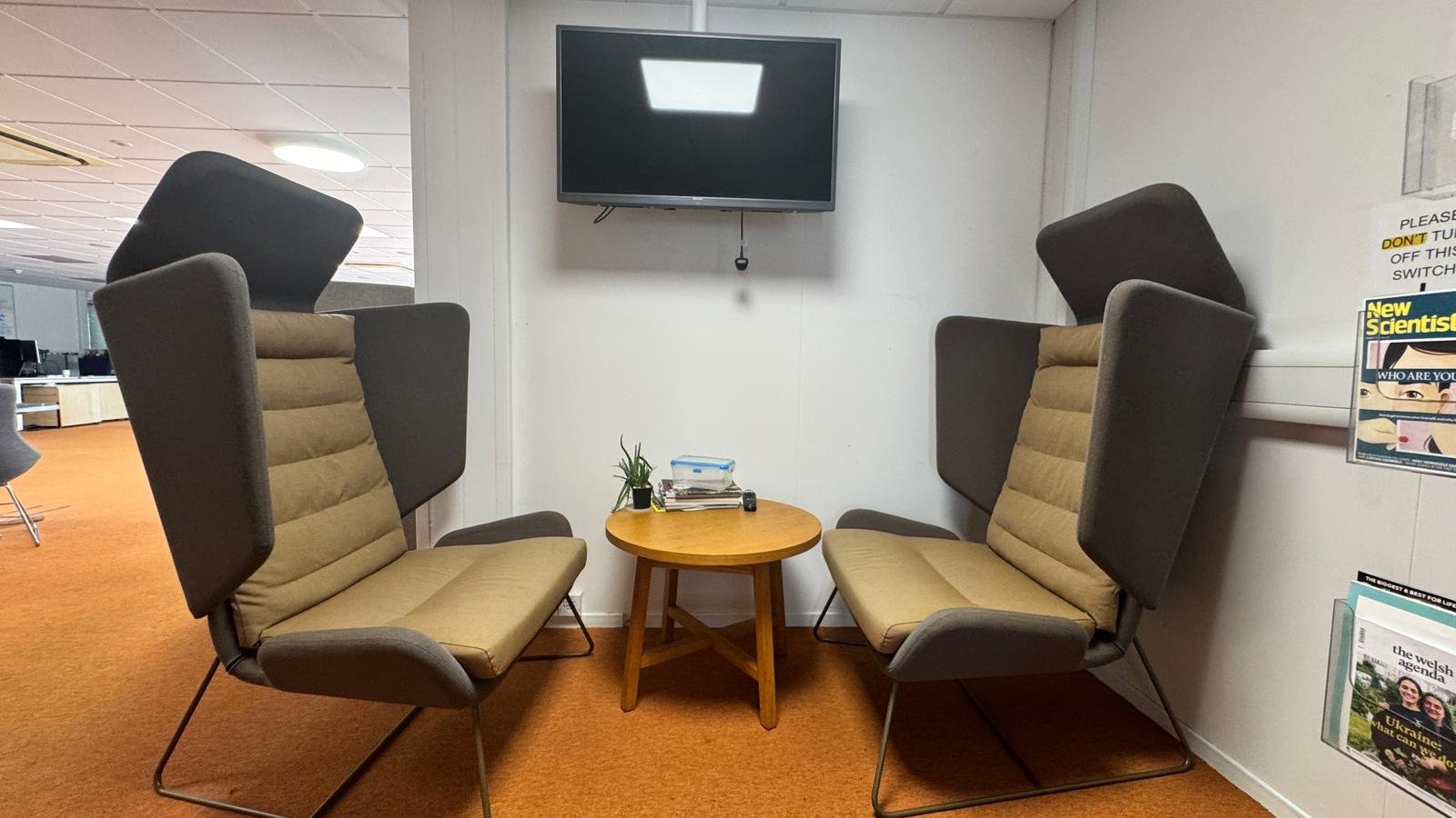 Collaborative space at the True SEO Cardiff office