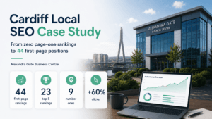 Our SEO Services | True SEO Consultants Ltd UK 3 Cardiff local SEO case study for Alexandra Gate Business Centre