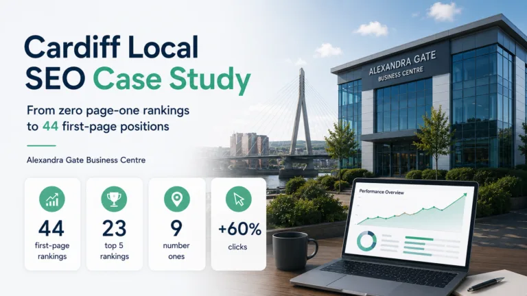 Cardiff Local SEO Case Study: 44 First-Page Rankings 1 Cardiff Local SEO Case Study: 44 First-Page Rankings