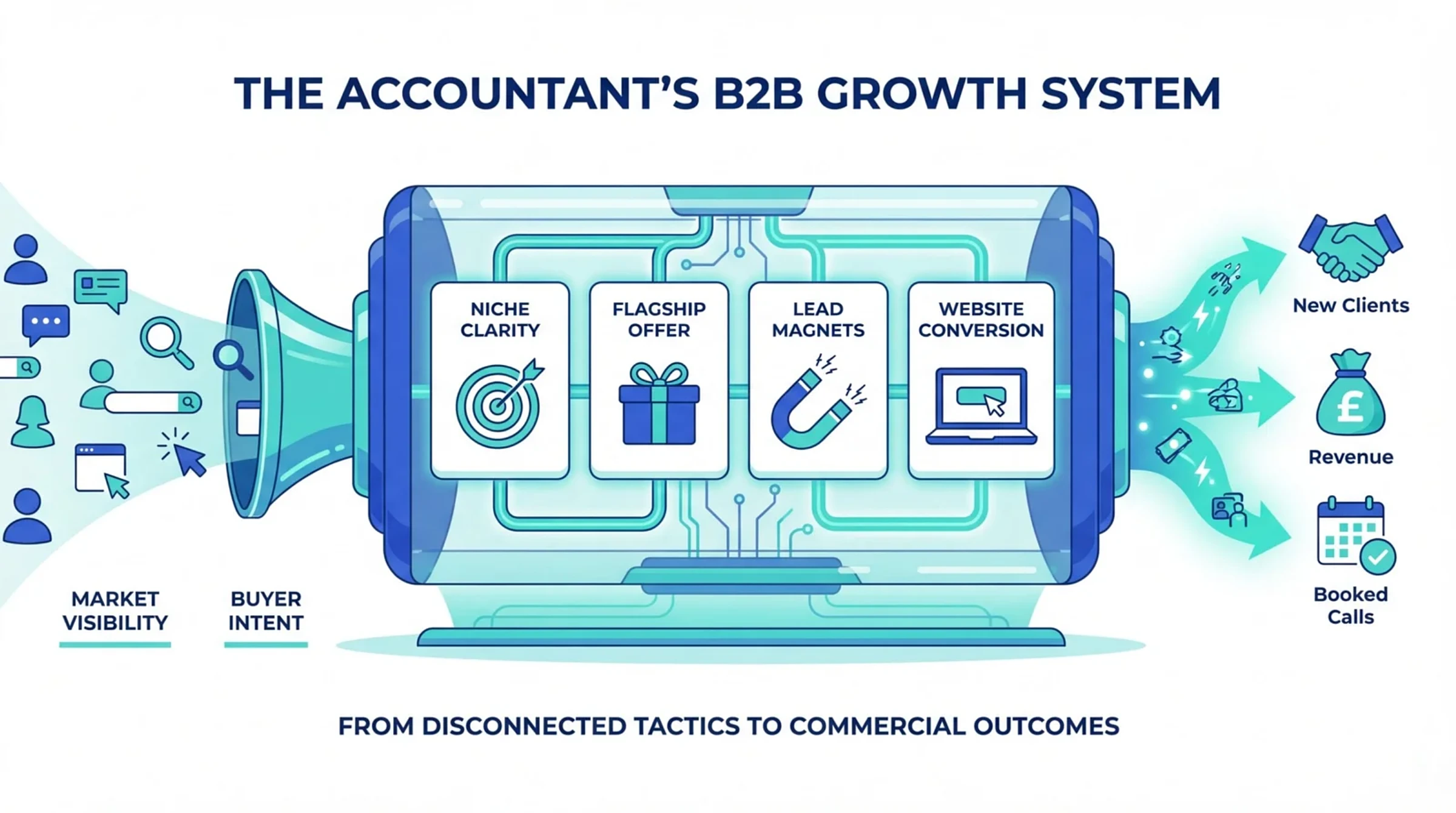 LinkedIn Marketing for Accountants: A Lead Generation Guide 1 LinkedIn marketing for accountants header showing a partner reviewing analytics and content on a laptop