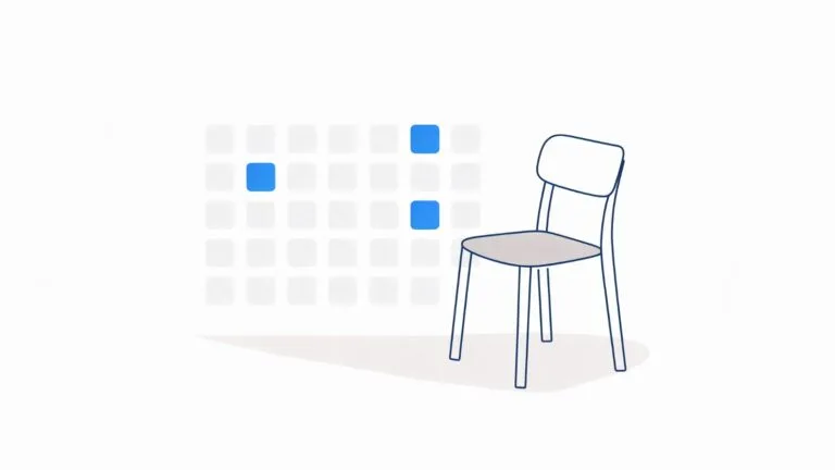 Fractional Marketing for an Accountancy Practice, and What You Actually Get 5 A month calendar with three days filled in beside a single empty chair, representing a senior marketing role bought a few days a month rather than full time