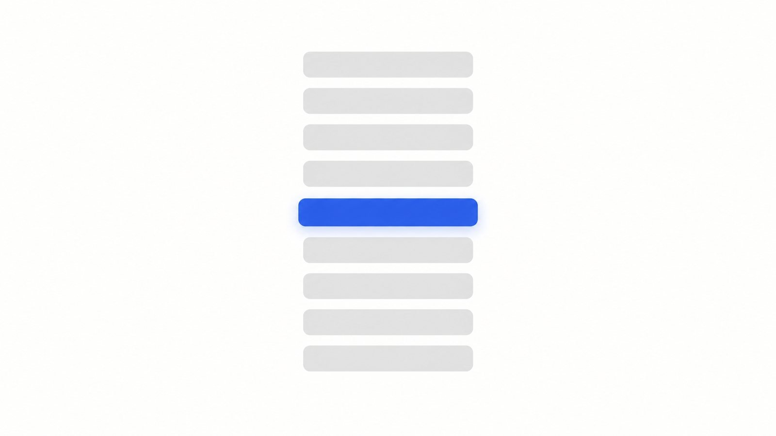 What 494 Accountancy Websites Told Us About Why SEO Keeps Failing Your Practice 1 A flat list of identical grey bars with one picked out in blue, representing the high value service a practice website never gives its own page